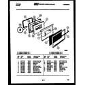 Tappan 30-2538-66-01 door parts diagram