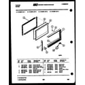 Tappan 73-3957-00-02 upper oven door parts diagram