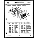 Tappan 73-3957-00-02 lower oven door parts diagram