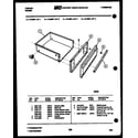 Tappan 73-3957-00-02 drawer parts diagram