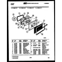 Tappan 31-3988-00-03 door parts diagram