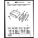 Tappan 31-3988-00-03 drawer parts diagram