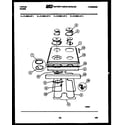 Tappan 31-3988-00-03 cooktop and broiler parts diagram