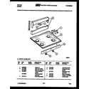 Tappan 32-1028-00-01 cooktop parts diagram