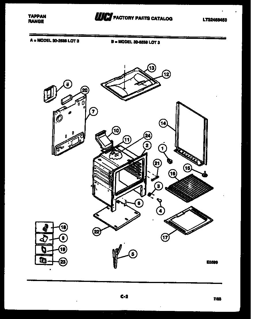Tappan 30-6538-66-03 body parts diagram