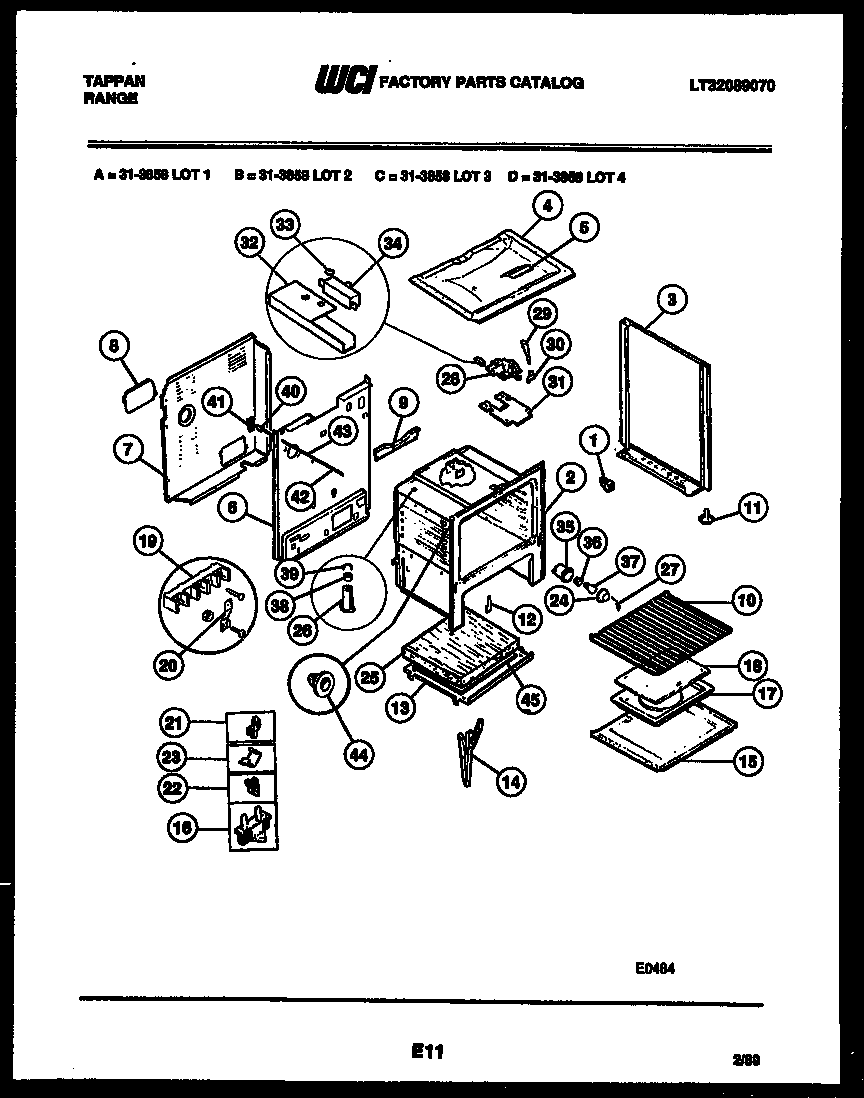 Tappan 31-3858-00-03 body parts diagram