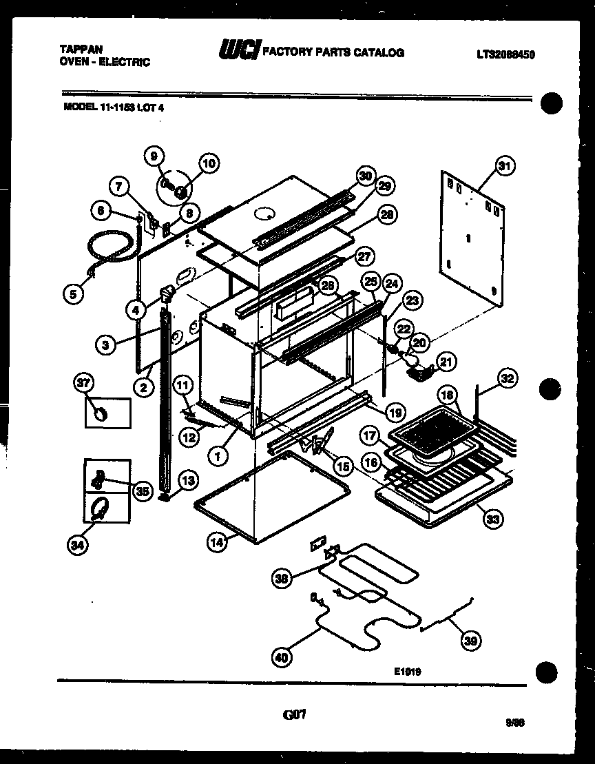 Tappan 11-1153-23-04 body parts diagram