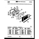 Tappan 30-3348-00-03 door parts diagram