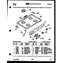 Tappan 32-2637-23-03 cooktop parts diagram