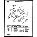 Tappan 30-7348-66-02 cooktop parts diagram