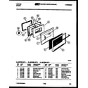 Tappan 30-7348-66-03 door parts diagram