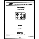 Tappan 13-3078-66-01 cover diagram