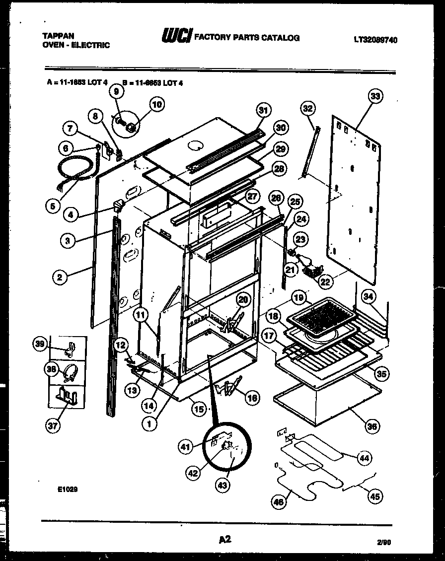 Tappan 11-6653-23-04 body parts diagram