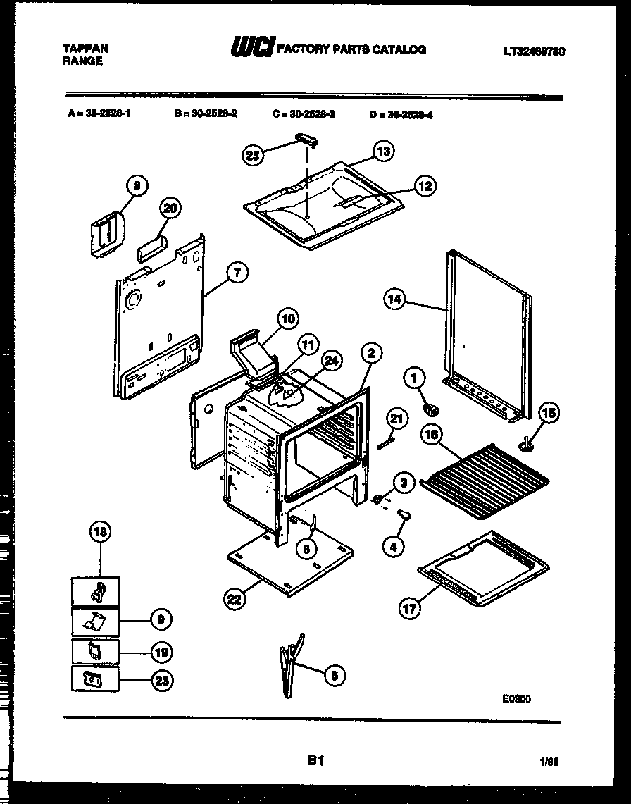 Tappan 30-2528-00-02 body parts diagram