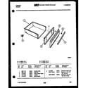 Tappan 77-4987-00-04 drawer parts diagram