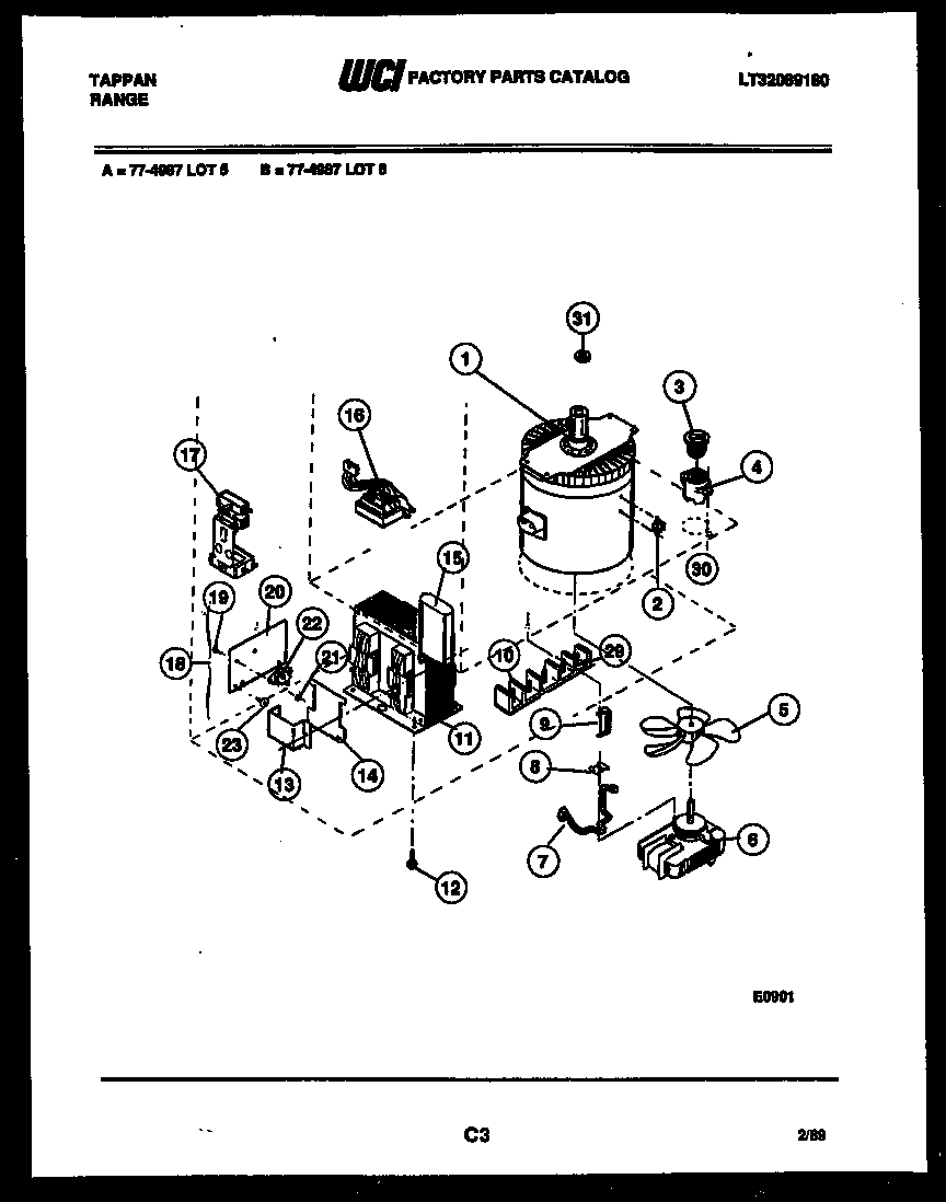 Tappan 77-4987-00-05 power control diagram