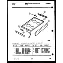 Tappan 77-8957-23-04 cooktop parts diagram