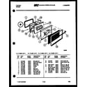 Tappan 77-8957-23-04 lower oven door parts diagram