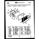 Tappan 31-6758-00-03 door parts diagram