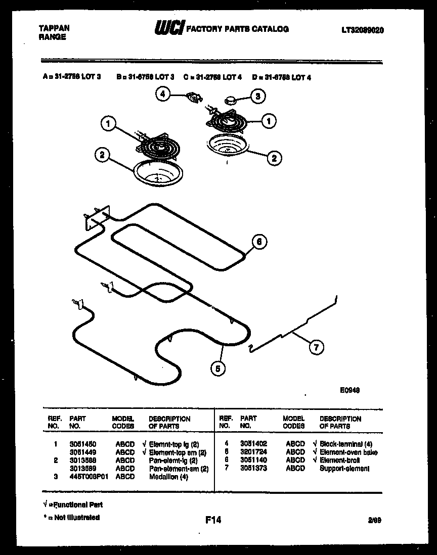 Tappan 31-6758-00-04 broiler parts diagram