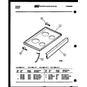 Tappan 31-7968-00-02 cooktop parts diagram