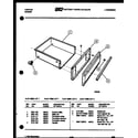 Tappan 31-7968-00-02 drawer parts diagram