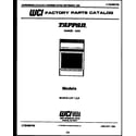 Tappan 30-2518-23-01 cover page diagram