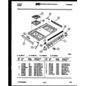 Tappan 76-4667-00-01 cooktop parts diagram