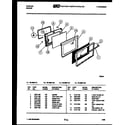 Tappan 76-4667-00-01 door parts diagram