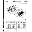 Tappan 76-4667-00-01 door parts diagram