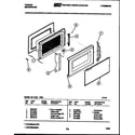 Tappan 56-9189-10-01 door parts diagram
