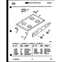 Tappan 30-6238-66-05 cooktop parts diagram