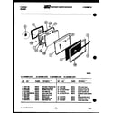Tappan 30-6238-66-05 door parts diagram