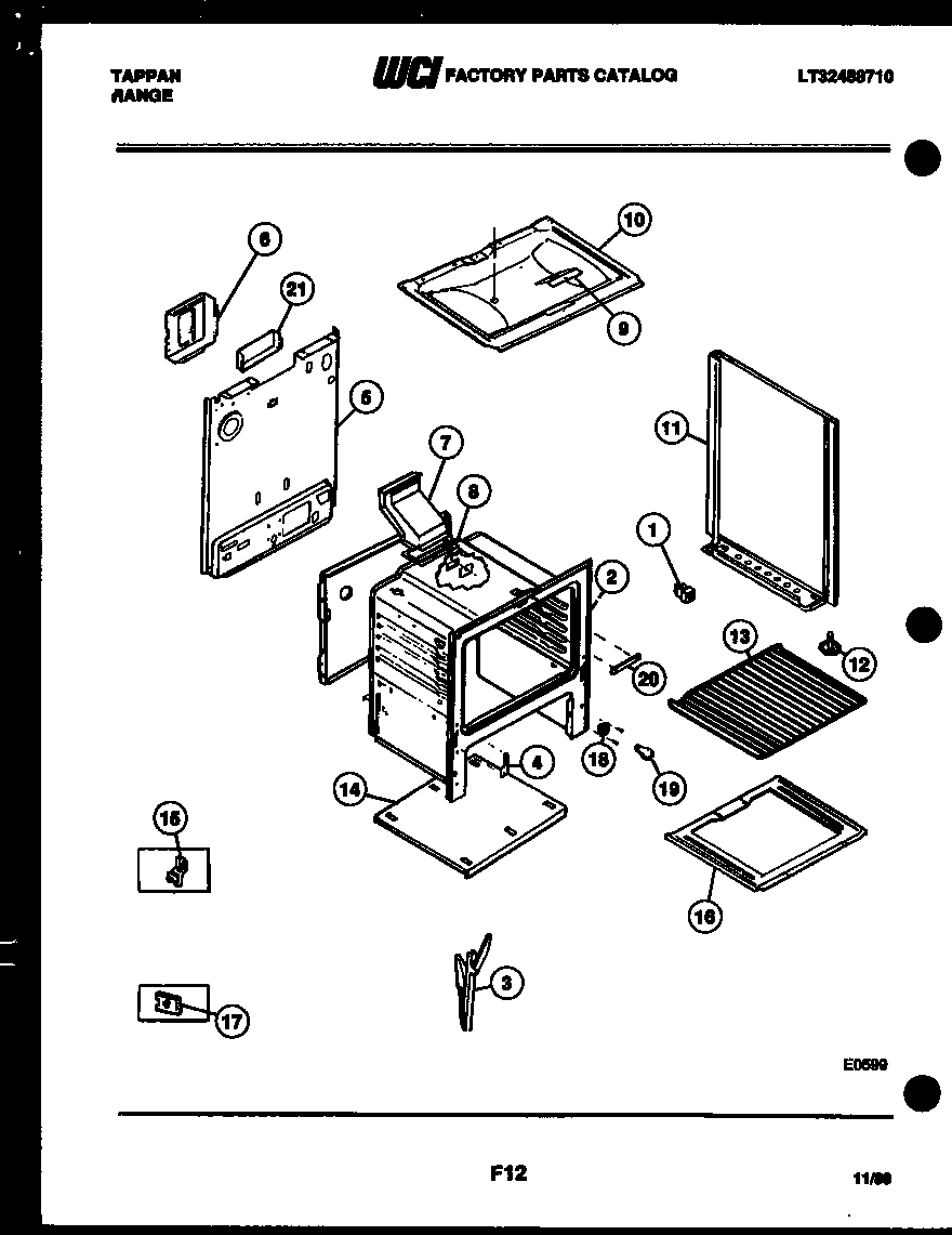 Tappan 30-2238-66-04 body parts diagram