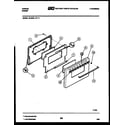 Tappan 30-2022-00-11 door parts diagram
