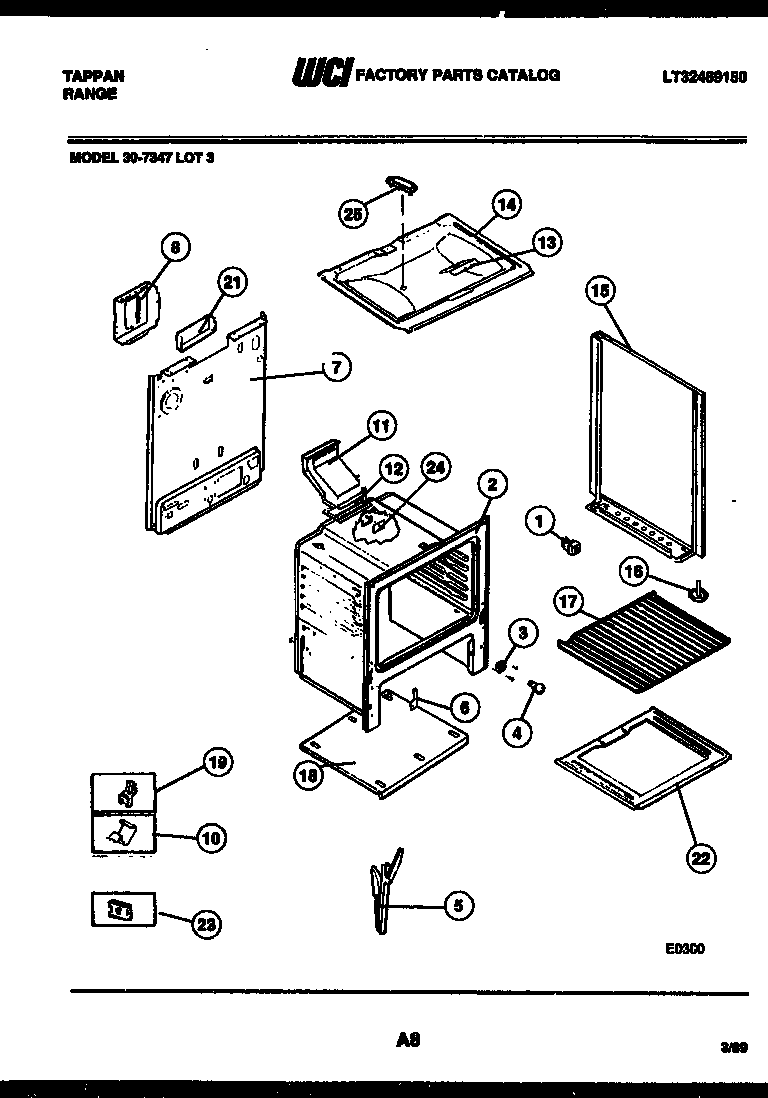 Tappan 30-7347-66-03 body parts diagram