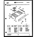 Tappan 30-2528-23-05 cooktop parts diagram