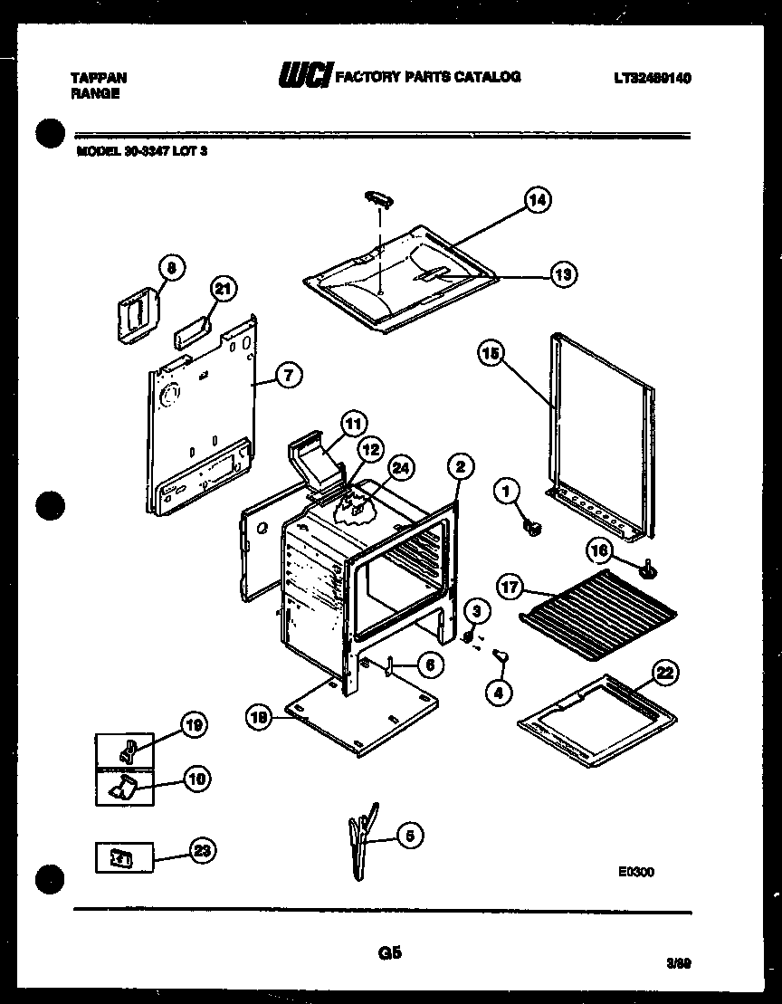 Tappan 30-3347-23-03 body parts diagram