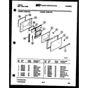 Tappan 12-5299-00-01 door parts diagram
