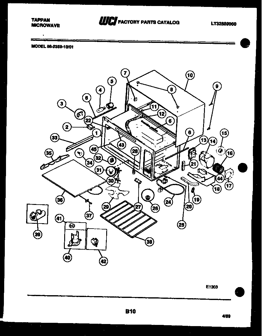 Tappan 56-2359-10-01 body parts diagram