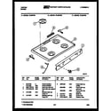 Tappan 72-2547-00-04 cooktop parts diagram