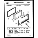 Tappan 72-2547-00-04 upper oven door parts diagram