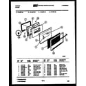 Tappan 72-3657-66-06 lower oven door parts diagram
