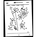 Tappan 72-3657-66-06 burner, manifold and gas control diagram