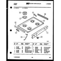 Tappan 72-3657-00-07 cooktop parts diagram