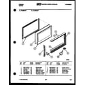 Tappan 72-3657-00-07 upper oven door parts diagram