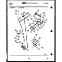 Tappan 72-3657-00-07 burner, manifold and gas control diagram
