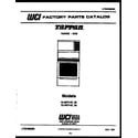 Tappan 72-3977-00-07 cover page diagram