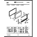 Tappan 72-3977-00-07 upper oven door parts diagram