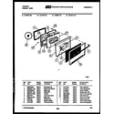 Tappan 72-3977-00-10 lower oven door parts diagram
